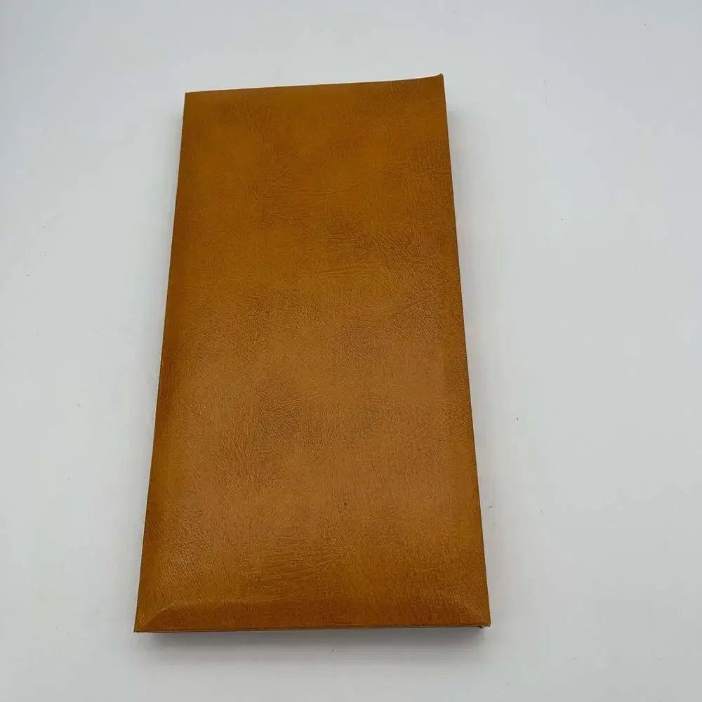 Vintage Springfield Brown‎ Faux Leather Slim Flip-Up Photo Album